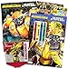 Transformers Rescue Bots Ensemble de coloriage et d'activité avec 2 livres d'activités et un pack de jeu rempli d'autocollants et crochet de porte (fournitures de fête)