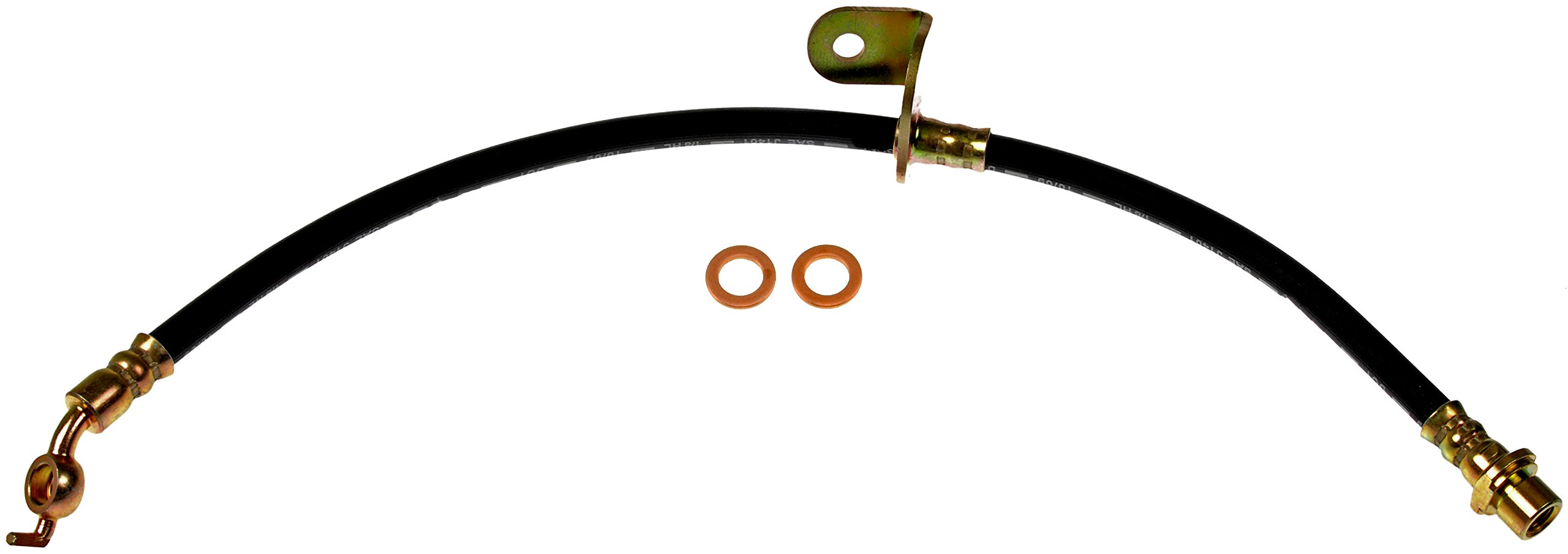 BRAKE HOSE - Brake Hydraulic Hose - Brake Hose - Brake Line - This automotive brake hydraulic hose was precision-engineered to match the fit, function and performance of the original brake hose on specific vehicles and positions to ensure safe, long-lasting durability as part of a complete brake repair. - Pontiac Vibe 2010-09, Toyota Corolla 2018-09, Toyota Highlander 2010, Toyota Matrix 2014-08 - Dorman H621133 Brake Hydraulic Hose Compatible with Select Pontiac/Toyota Models