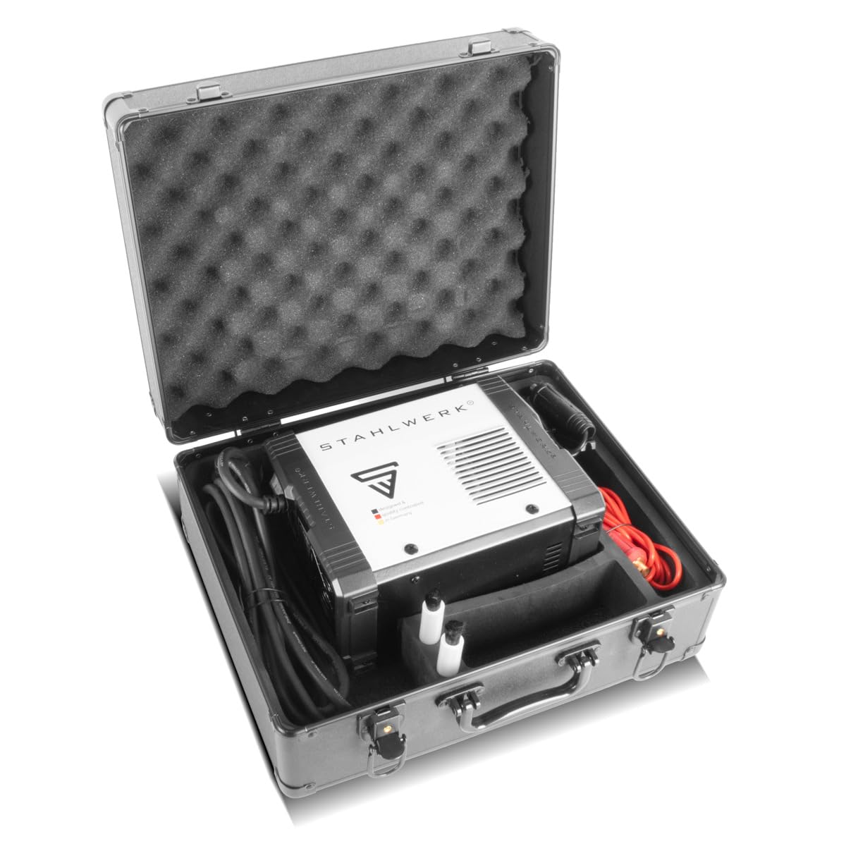 STAHLWERK SRG 300 Pro Dispositivo de limpieza de costura de soldadura compacto para limpieza electroquímica, pasivación y acabado de soldaduras, 10-30 A, 230 V, 2,2 kg