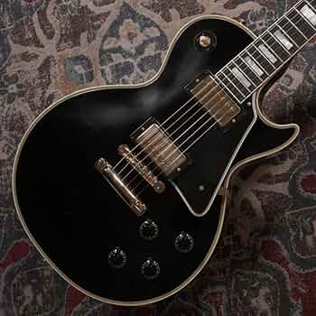 ギター Gibson Murphy Lab 1957 Les Paul Custom 1957 Les Paul Custom 2-Pickup Ebony Ultra Light Aged