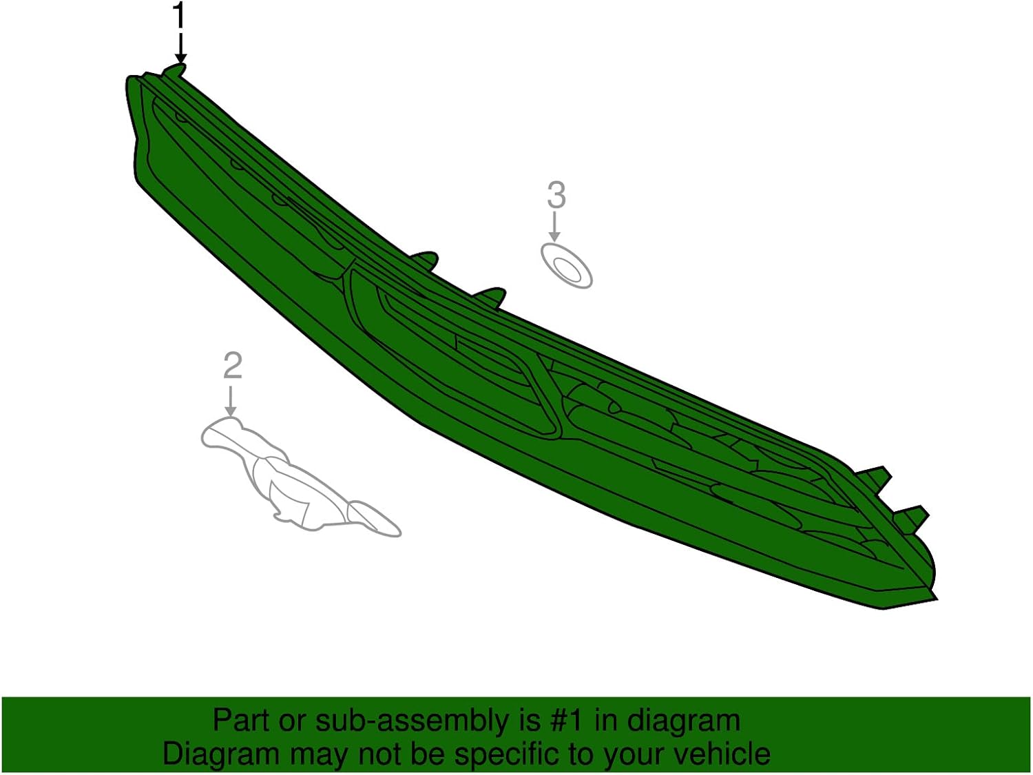 Ford Genuine AR3Z-8200-AE Radiator Grille