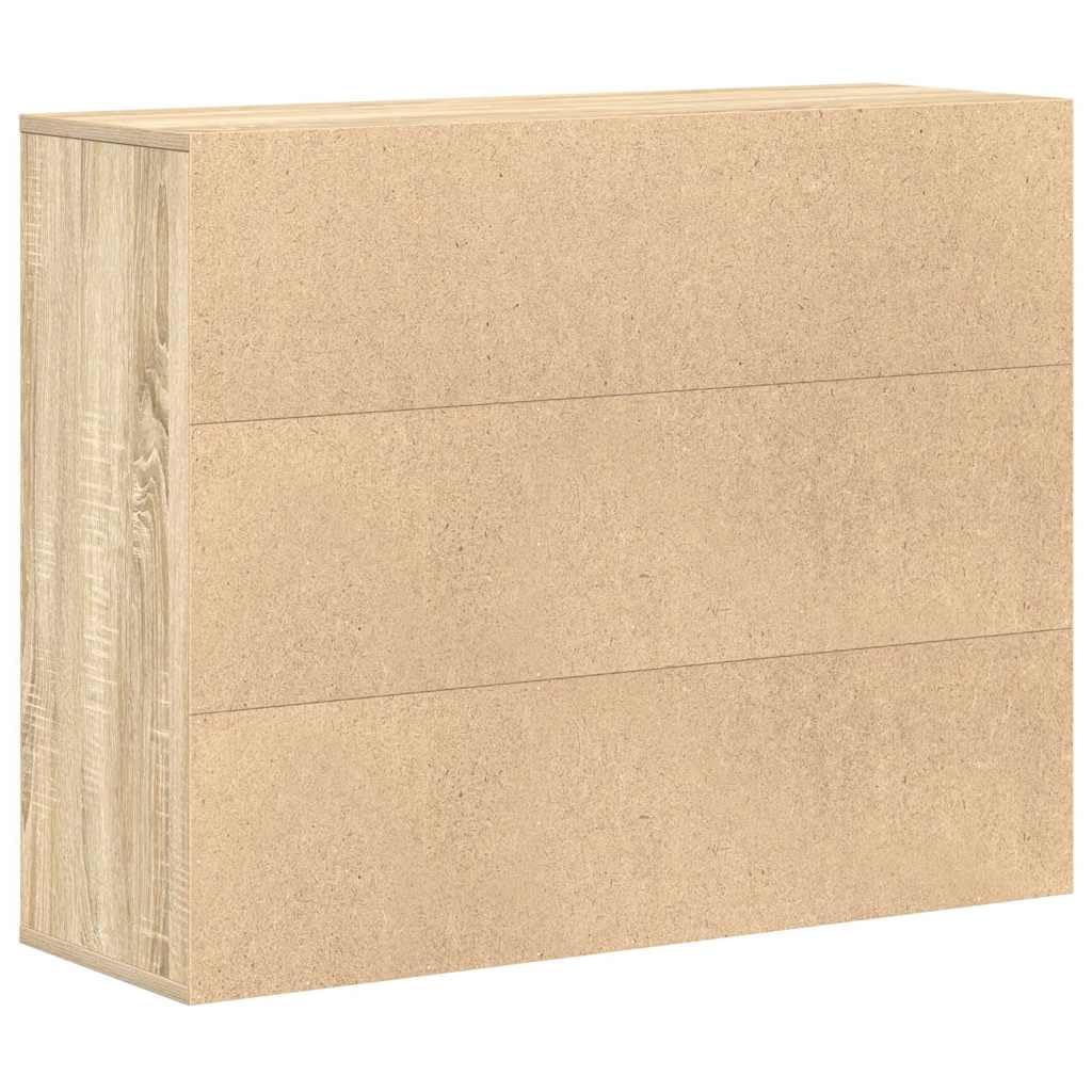 vidaXL Aparador de Madera contrachapada Color Roble Sonoma 88x30x70 cm