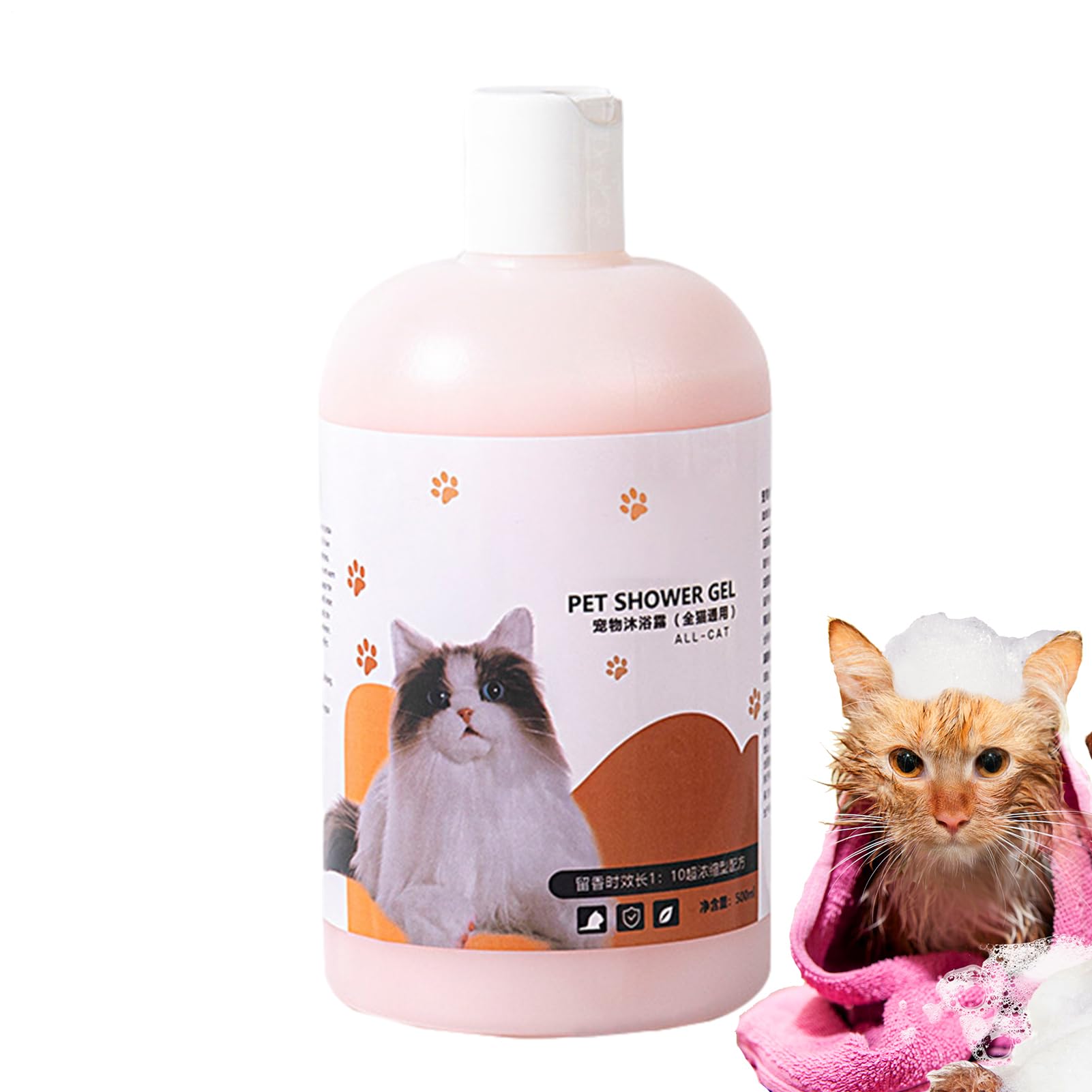 Shampoing naturel pour chien et chat flacon de 500 ml doux pour animaux
