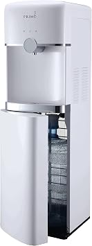 Primo Smart Touch Bottom-Loading Water Dispenser - 3 Temp Hot-Cool-Cold Water Cooler Water Dispenser for 5 Gallon Bottle, White, Touch Controls
