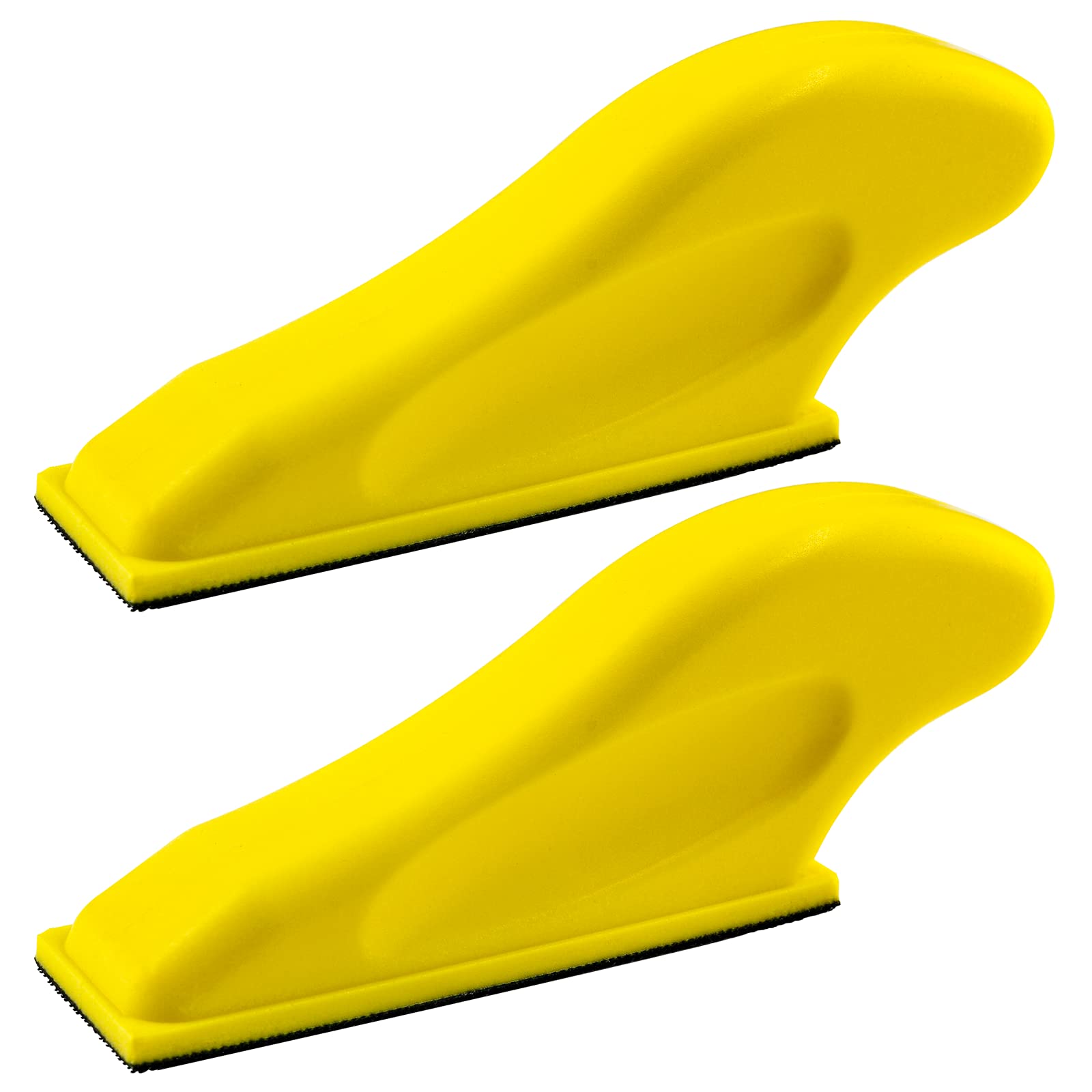 Moicstiy 3.5inch x 1inch Micro Sander Kit, 2Pcs Mini Hand Sanding Blocks Sanding Pad Hook Backing Plate for Narrow Spaces Polishing, DIY