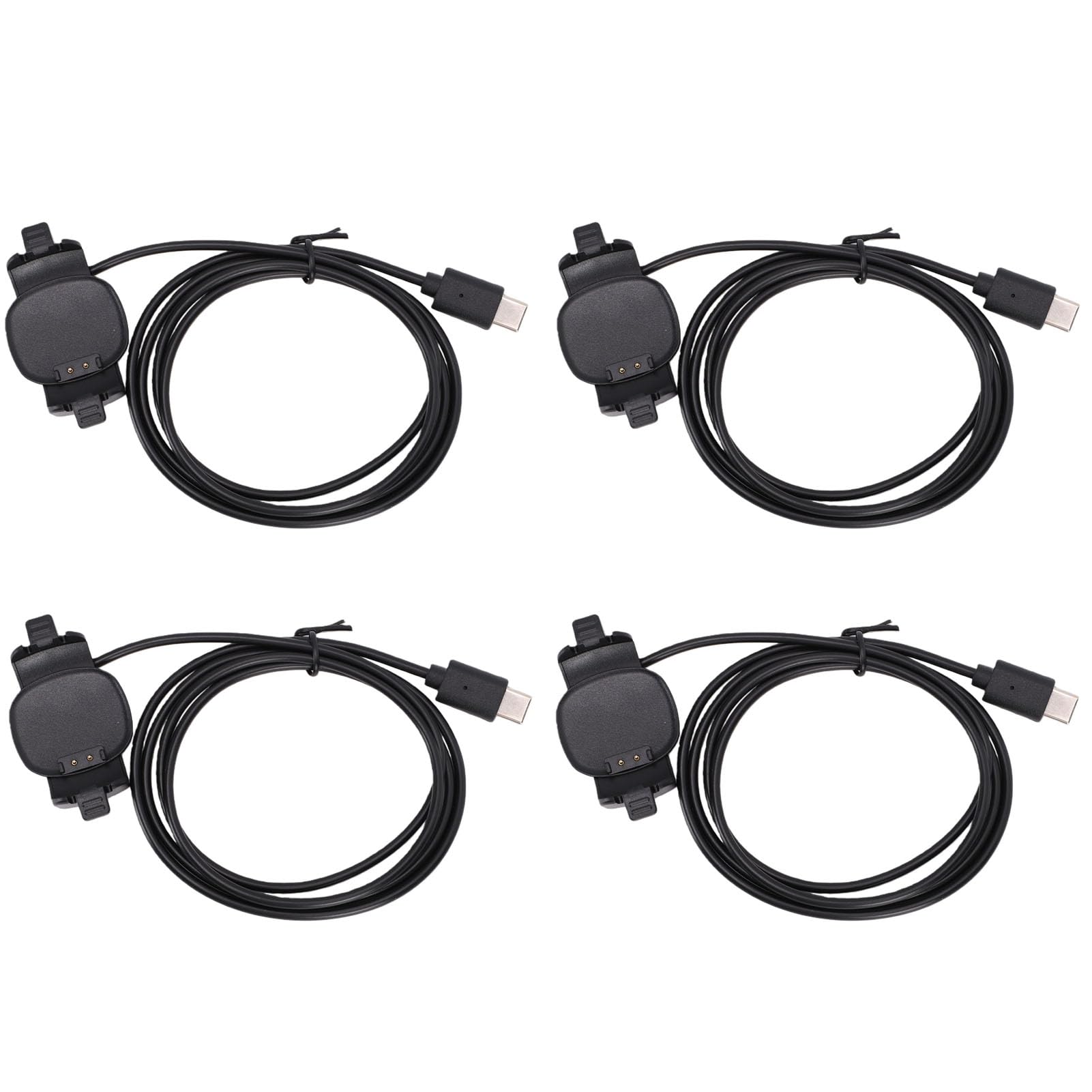 Jiawu Caricabatterie Magicband Plus, Cavo di Ricarica di Tipo C da 1 M con Dock di Ricarica Rapida per Caricabatterie da Parete per Laptop Smart Watch PC (4PCS)