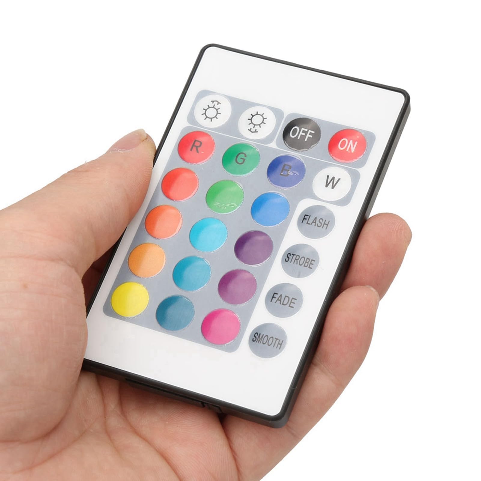 Dioche Telecomando LED 5 V 24 Tasti RGB Striscia Luminosa LED Telecomando Wireless, Configurazione Semplice, per Luci Decorative e Altro, Controller IR USB (#1)