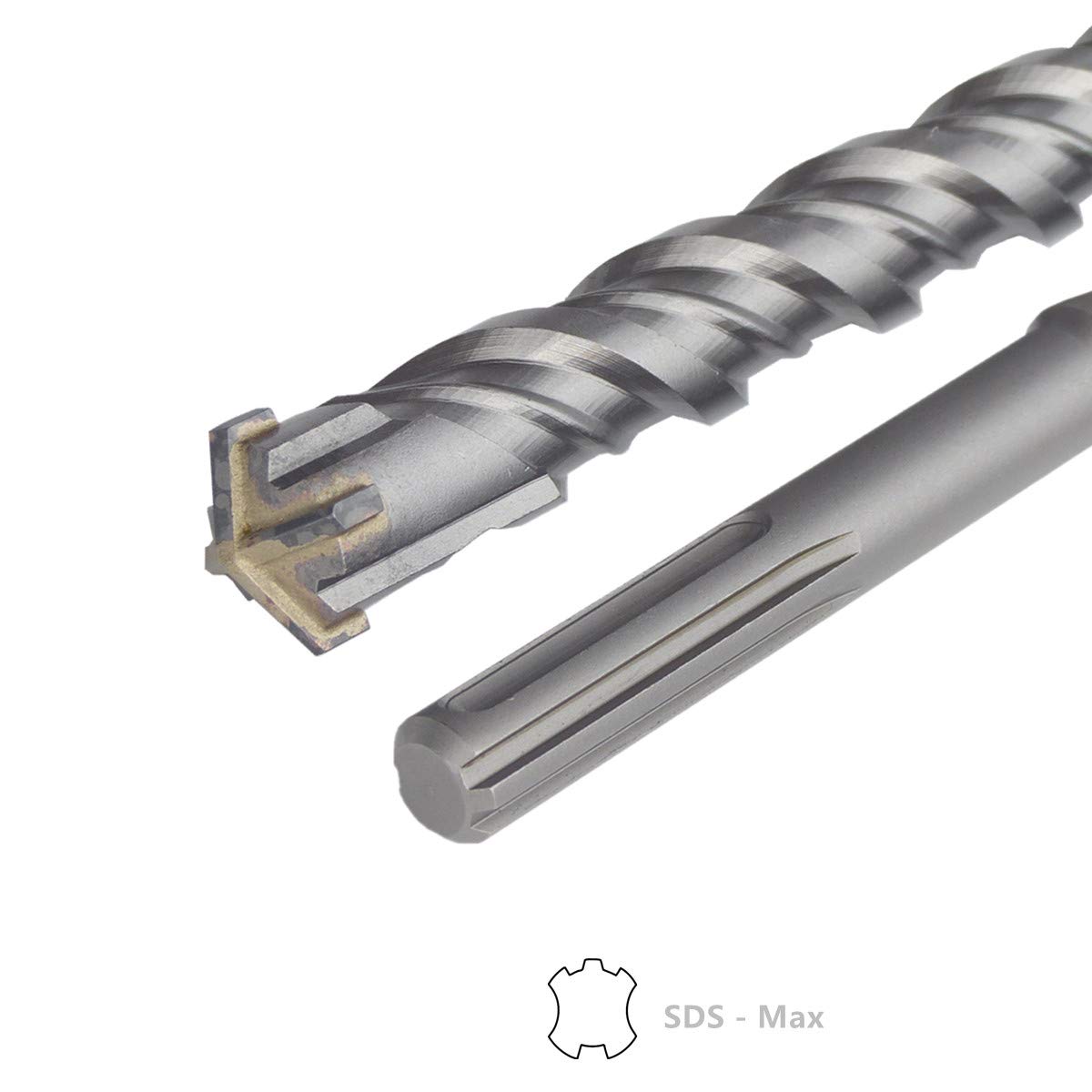 SDS MAX Ø16 x 600mm Hammerbohrer Betonbohrer Steinbohrer Quadro-X für Mauerwerk vierschneidig BOHRFUX