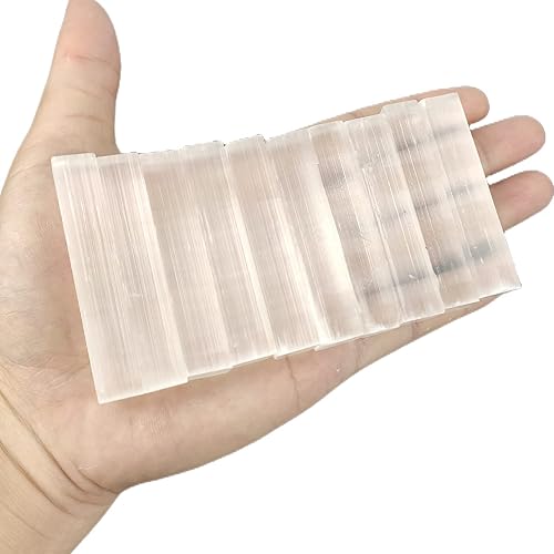 Miniatura 7 de Varitas de selenita de 3.5 pulgadas (10 piezas) - Varitas de cristal para chakra, energía positiva, meditación, protección, reiki y dibujo