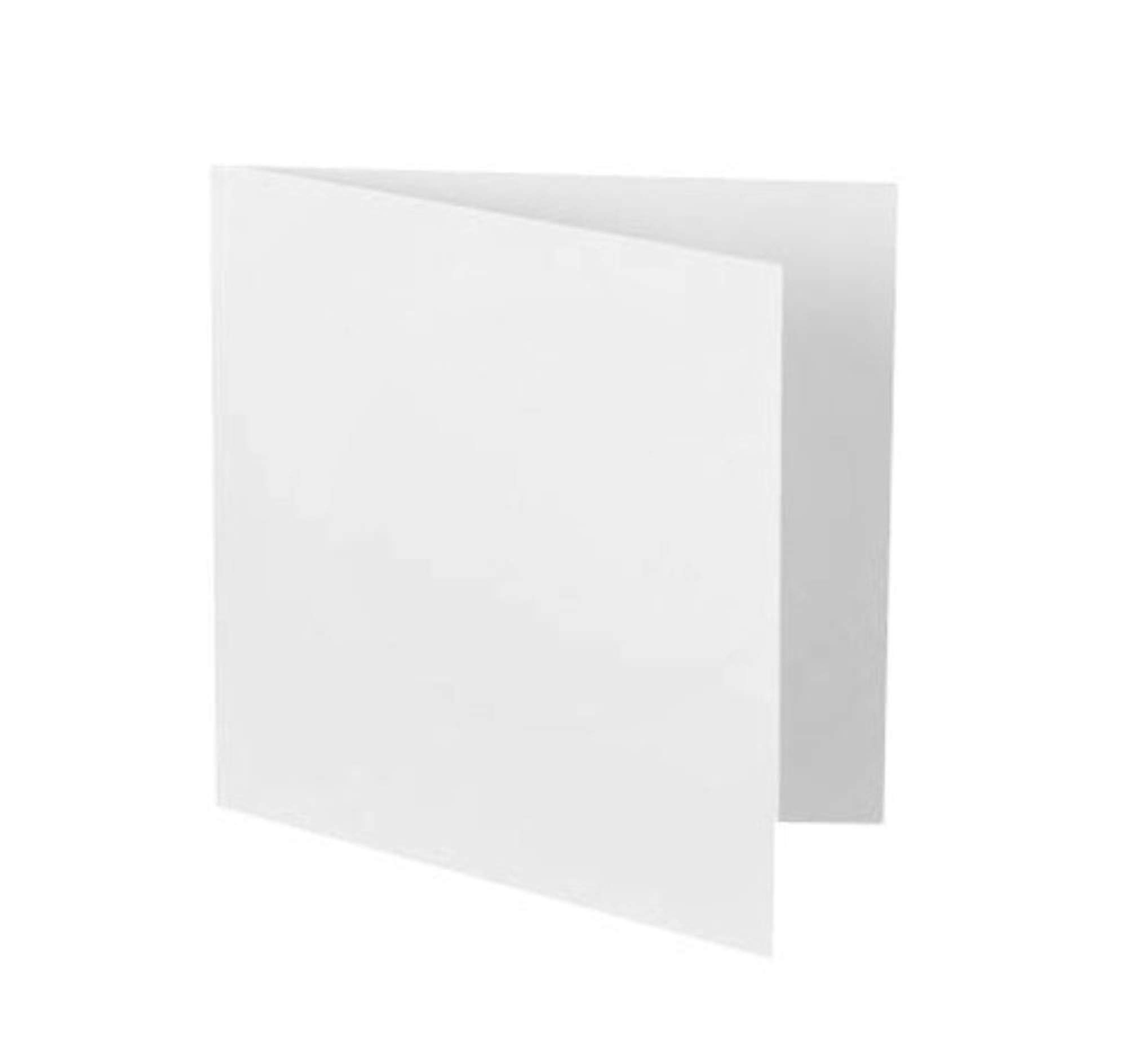20 Pack, 6x6 White Card Making Set, Square Blank 300gsm Cards with Matching 6x6 White Envelopes