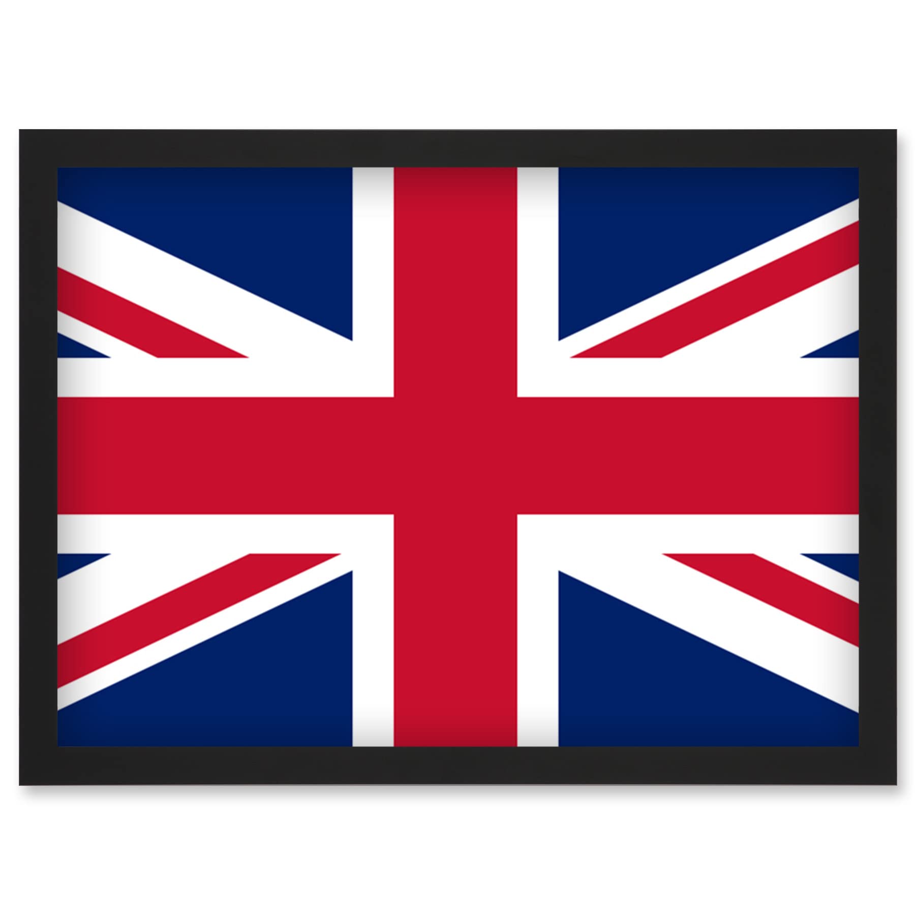 Artery8 United Kingdom of Great Britain and Northern Ireland National Flag Patriotic Vexillology World Flags Country Region Poster Artwork Framed Wall Art Print A4