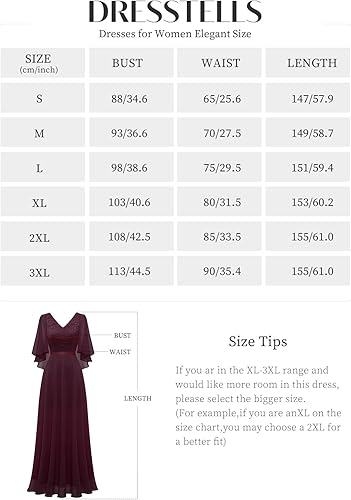 Miniatura 5 de DRESSTELLS Vestido formal para mujer, vestido de madre de la novia, invitada de boda, dama de honor, vestido largo de fiesta de graduación, vestidos