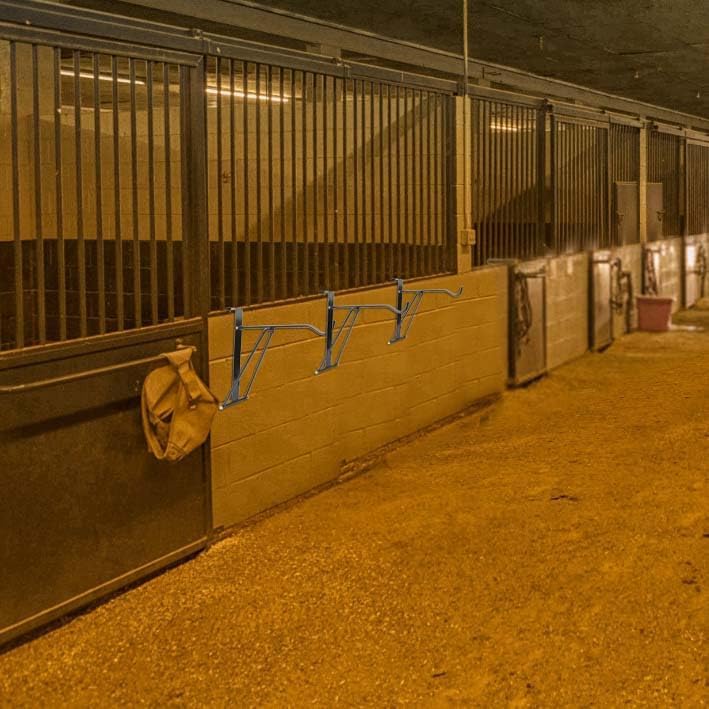 2Pcs Collapsible Hanger,Foldable Horse Tack Utility Hanger for Hanging Over Trailer Door or Stall Board - Image 4