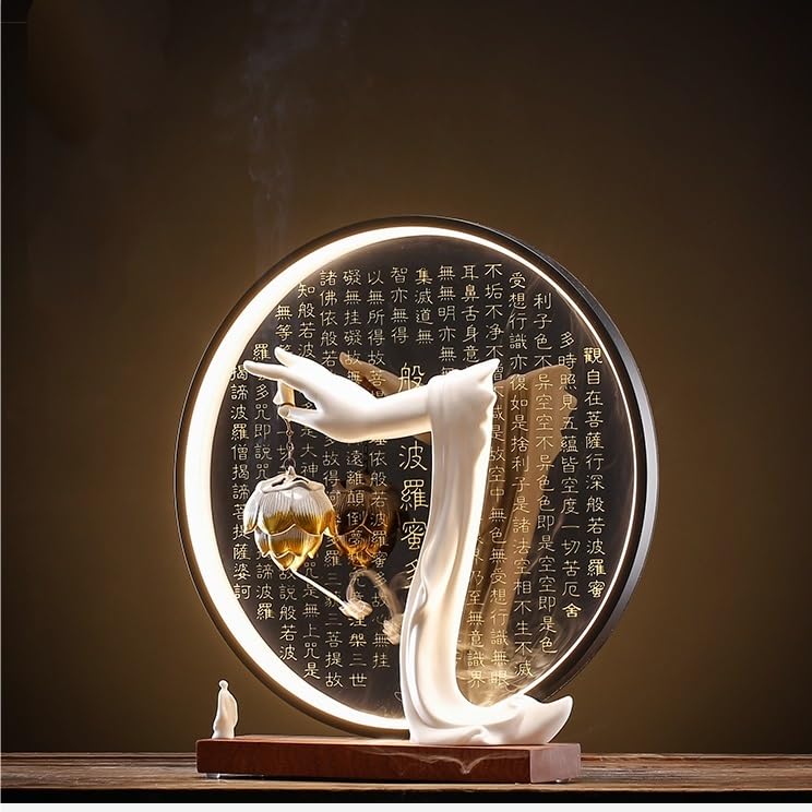 Brûleur d'encens à refoulement Zen TUSUOD : objet de décoration en céramique modèle A - 7