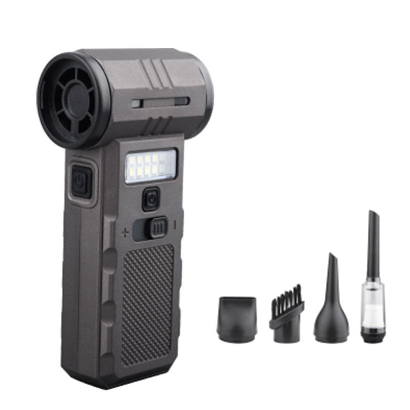 Lucidatrice elettrica Portatile Rapida da 45 m/s con modificabile a Pressione d ' 300G e Luce a LED per Computer Pulizia Auto Ventilatore potenziatore Portatile Lucidatrice con Motore