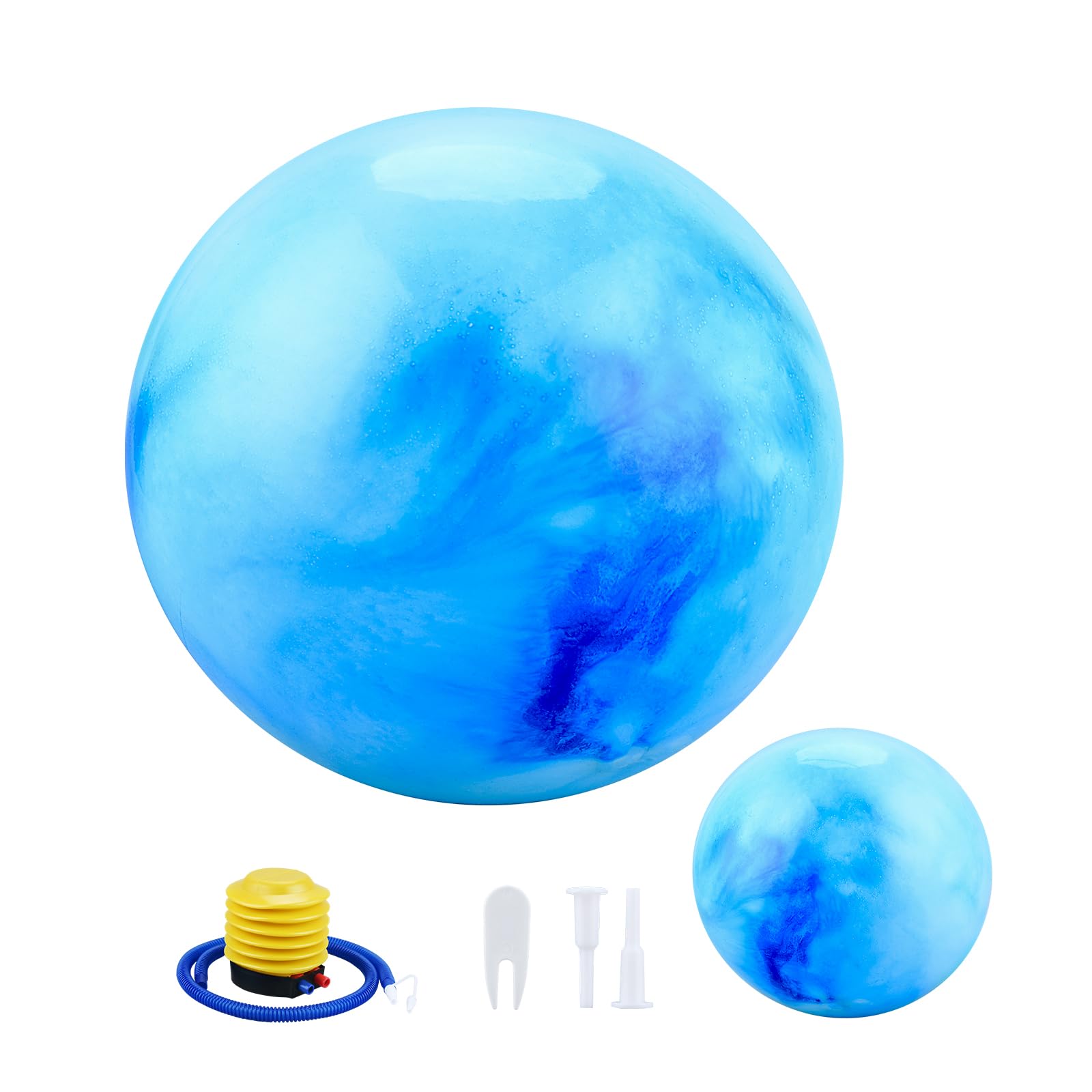 Ballon Grossesse 65cm et Pilates 25cm, Swiss Ball, Gym, Pilates, Anti-Slip Ballon Gonfleur Inclus, Fitness Materiel, Gymnastique, Yoga Accessoires