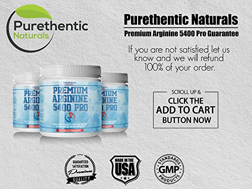 L-Arginine Powder 5400Mg - Nitric Oxide Powder - Supports Blood Pressure And Cholesterol - Mixed Berry Flavor - Promotes Natural Energy And Cardiovascular Health - (9.4 Oz.) #TOP5