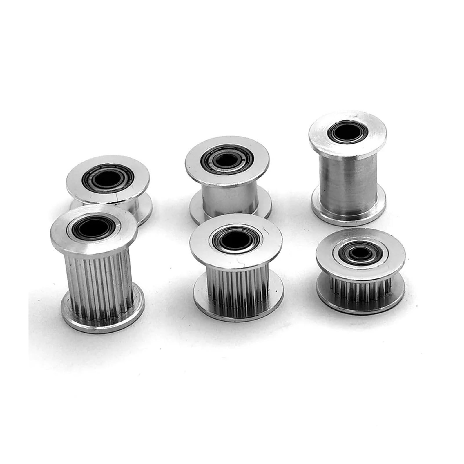 2MGT 2GT 20 dientes polea tensora de sincronización diámetro 3/4/5mm con rodamiento for correa síncrona GT2 ancho 6/10mm 20T(3mm-With Teeth,1pcs 2GT,6mm)