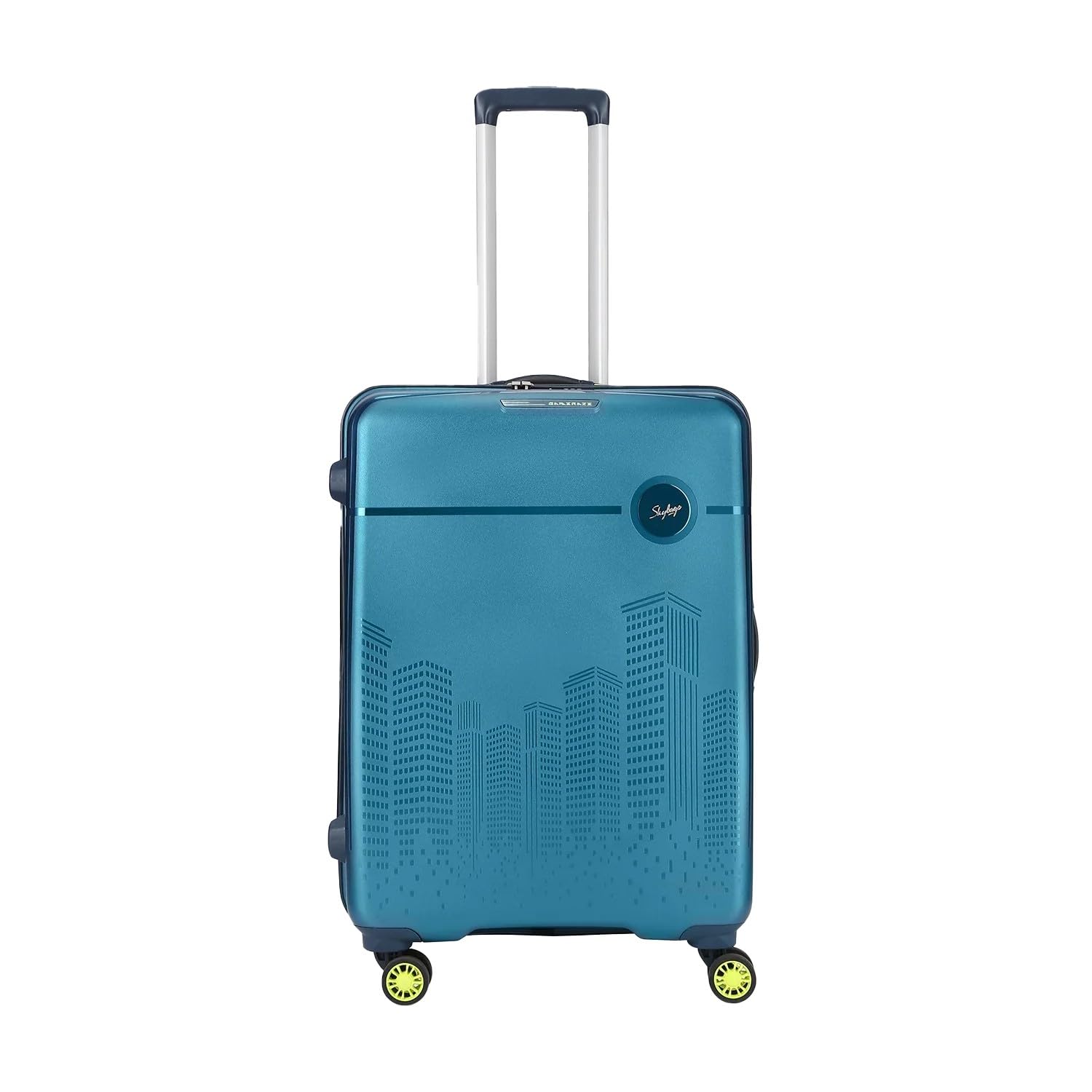 スカイブルー Skybags Polypropylene Hardsided Medium Luggage, 8 Wheels Double