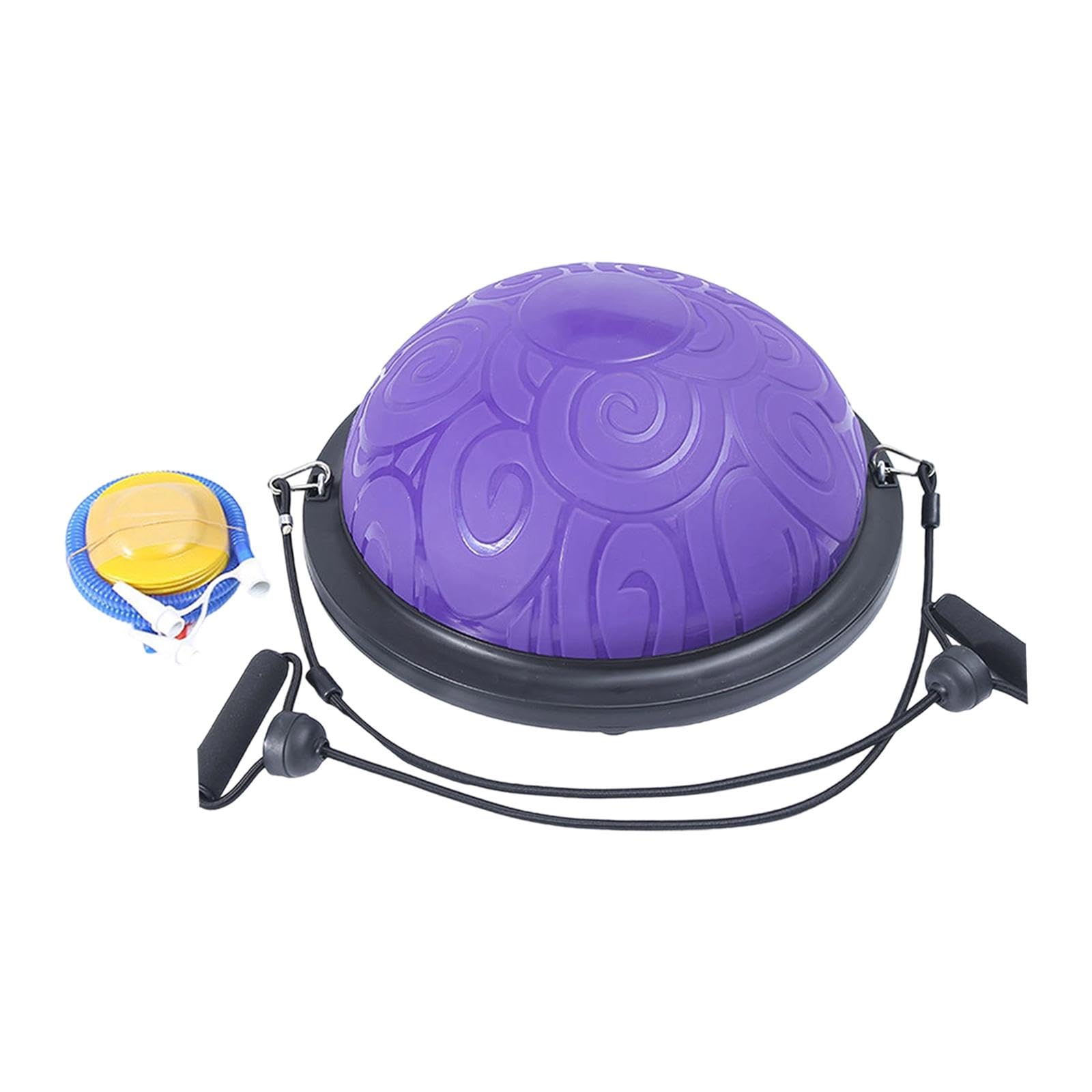 calandis half balance ball non slip balance trainer for workout strength training gym purple | exercise balls | fitness equipment & gear | fitness running & yoga | sporting goods