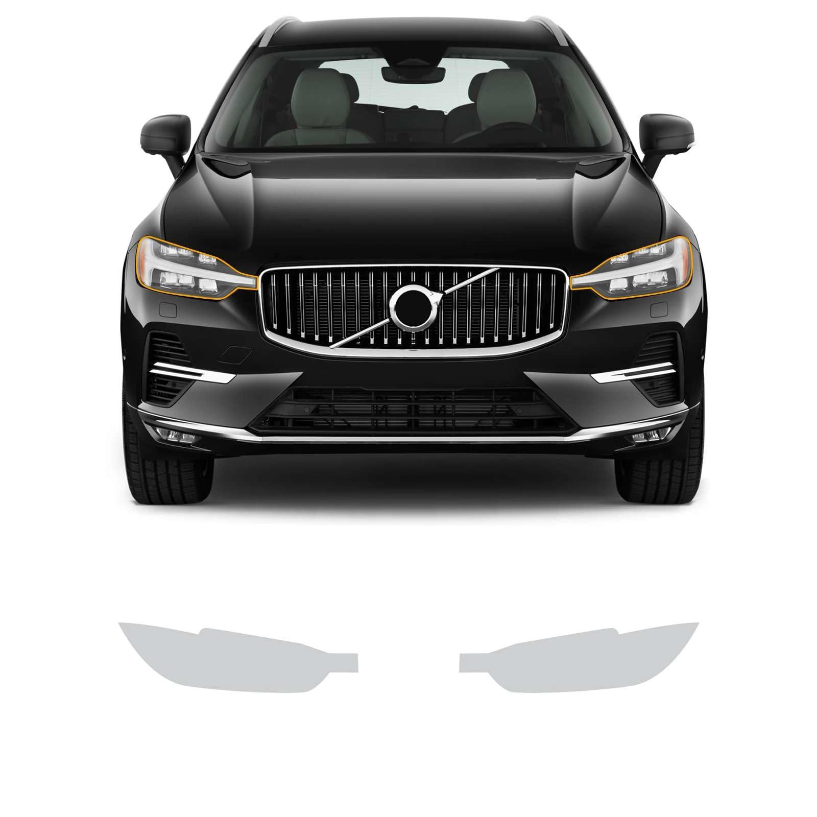 Film de rétroviseur de phare transparent prédécoupé Volvo XC60 2022