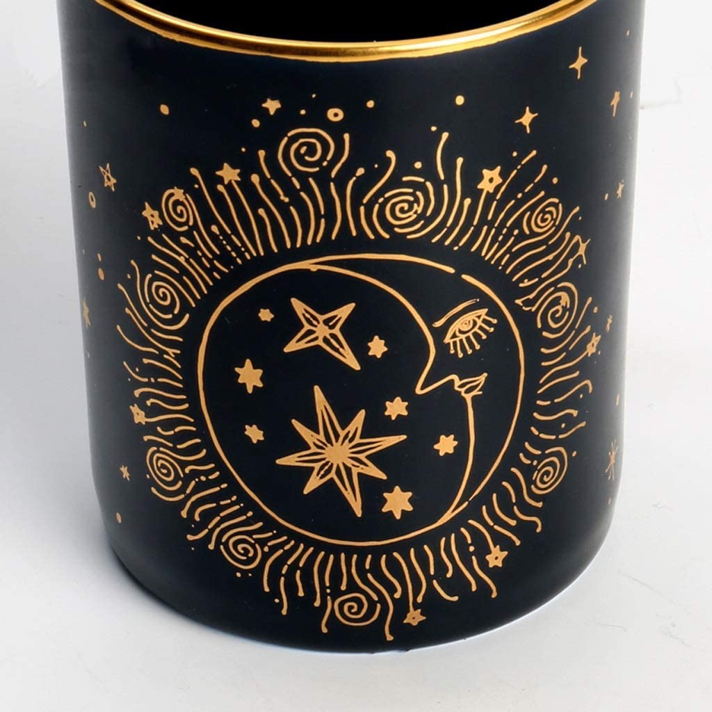 Taza de Café de Té Taza Clásica De Pareja De Estrellas, Taza De Cerámica, Taza De Café Con Cielo Estrellado En Blanco Y Negro, Taza De Moda, Regalo Multifuncional para té de la tarde
