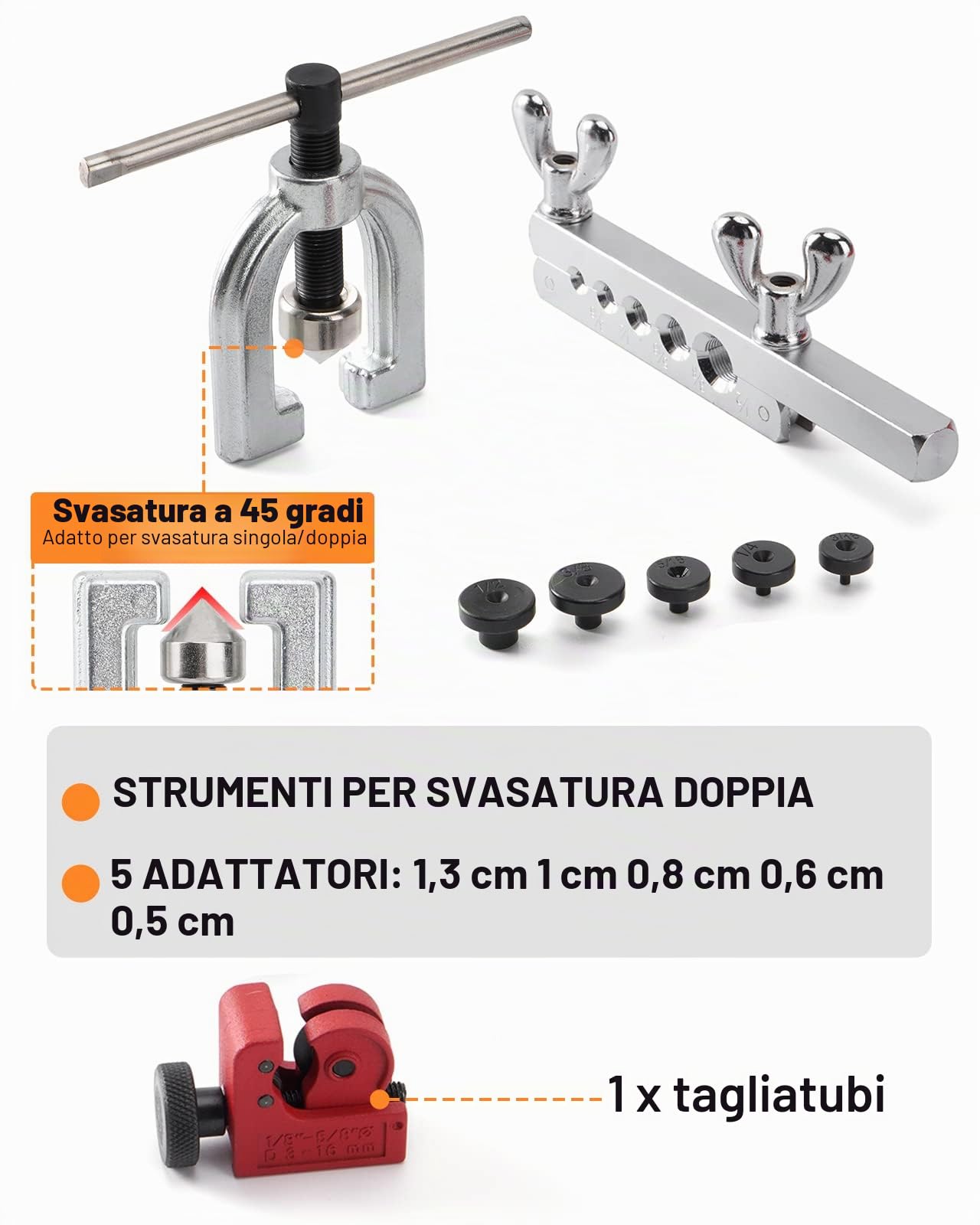 Kit di Torcitura per tubo di Freno, 7m Tubo di Freno Ø 4,75 mm Rame-Nickel Kit, per tubi di rame ed alluminio morbide