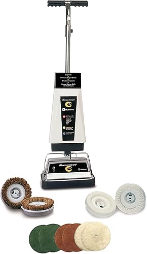 Koblenz Champú para alfombras y pulidor de suelo con almohadillas, blanconegro