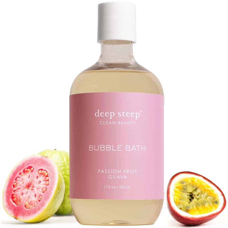 Deep Steep Espuma para Banho Passionfruit Guava, 502 g