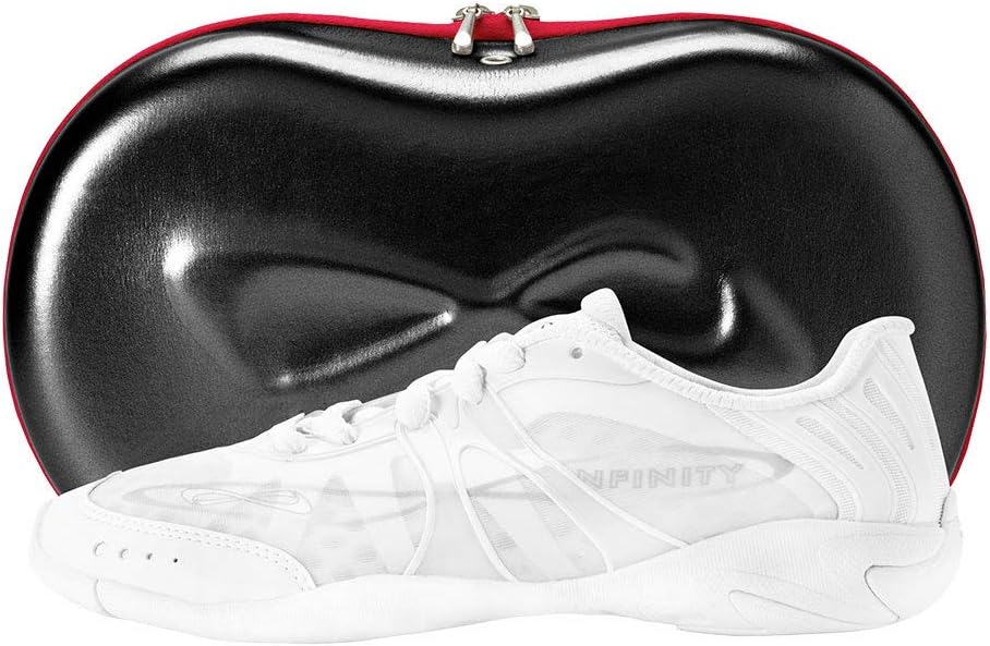 Nfinity Vengeance White Cheer Shoes for Youth Girls – High-Performance Breathable Sneakers for Cheerleading