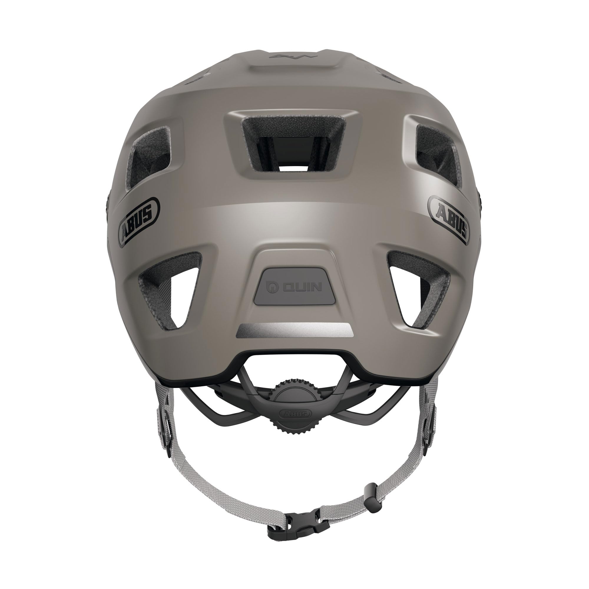 ABUS Kask MTB MoDrop, Szary, L, Rowerowy | In-Mold, system regulacji, uchwyt na gogle, otwór na kucyk