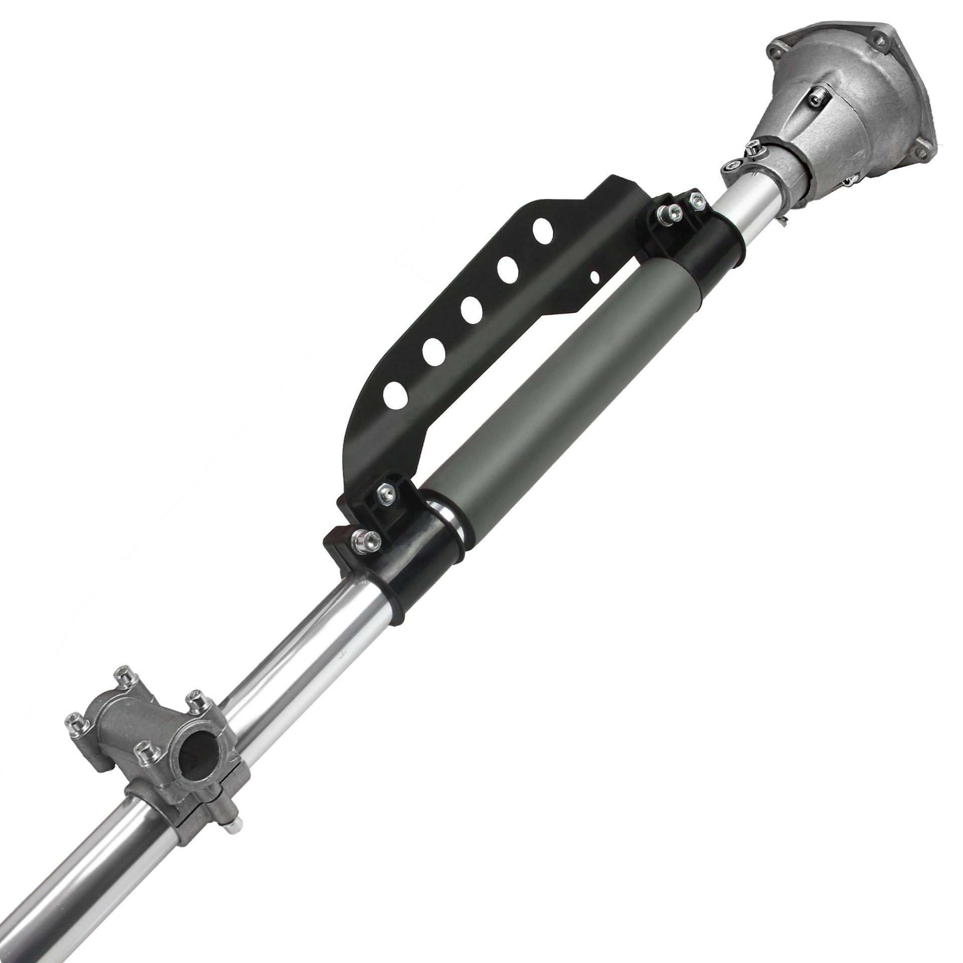 Asta di Trasmissione Completa | per Decespugliatore | Lunghezza totale 160 cm | Tubo, Albero Motore, Frizione a Campana, Coppia Conica | Pezzo di Ricambio