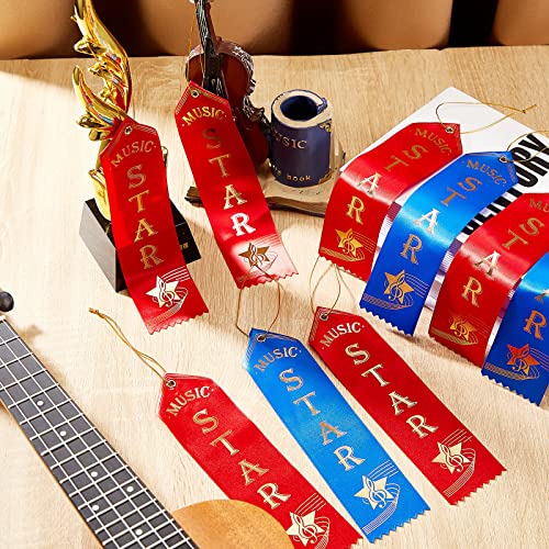 Music Star Ribbons Award Ribbons Prize Ribbons Achievement Ribbon with Event Card and Rope for Kids Competition, Concert, Contests, School, Office Team (50) - Thumbnail 5