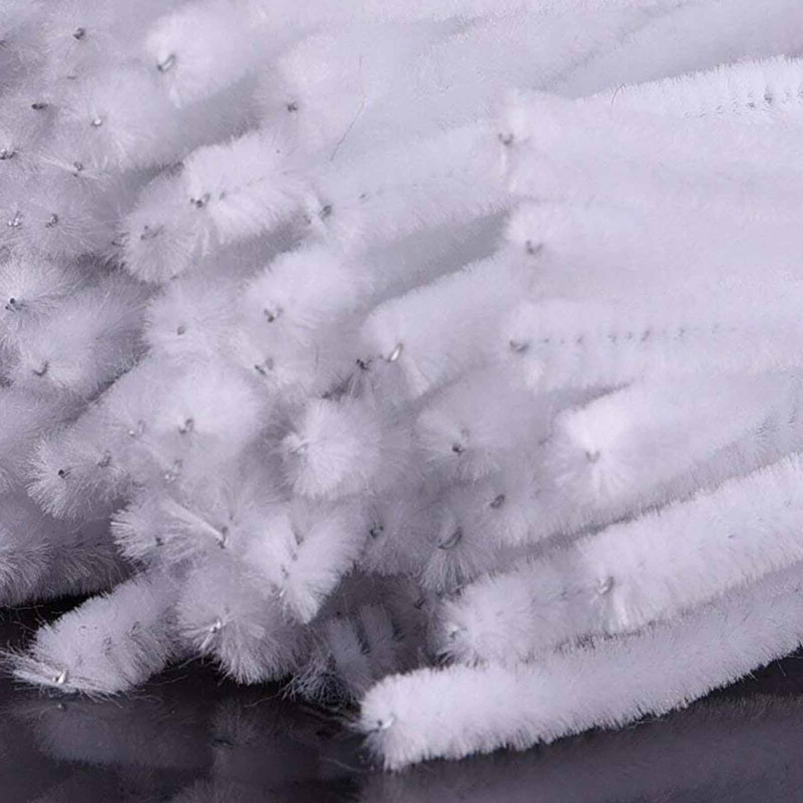 100 White Pipe Cleaners Chenille Stem 6mm x 30cm,Craft for Kids Pipe Cleaners Craft Supplies, Art, Crafts for Kids - Image 2