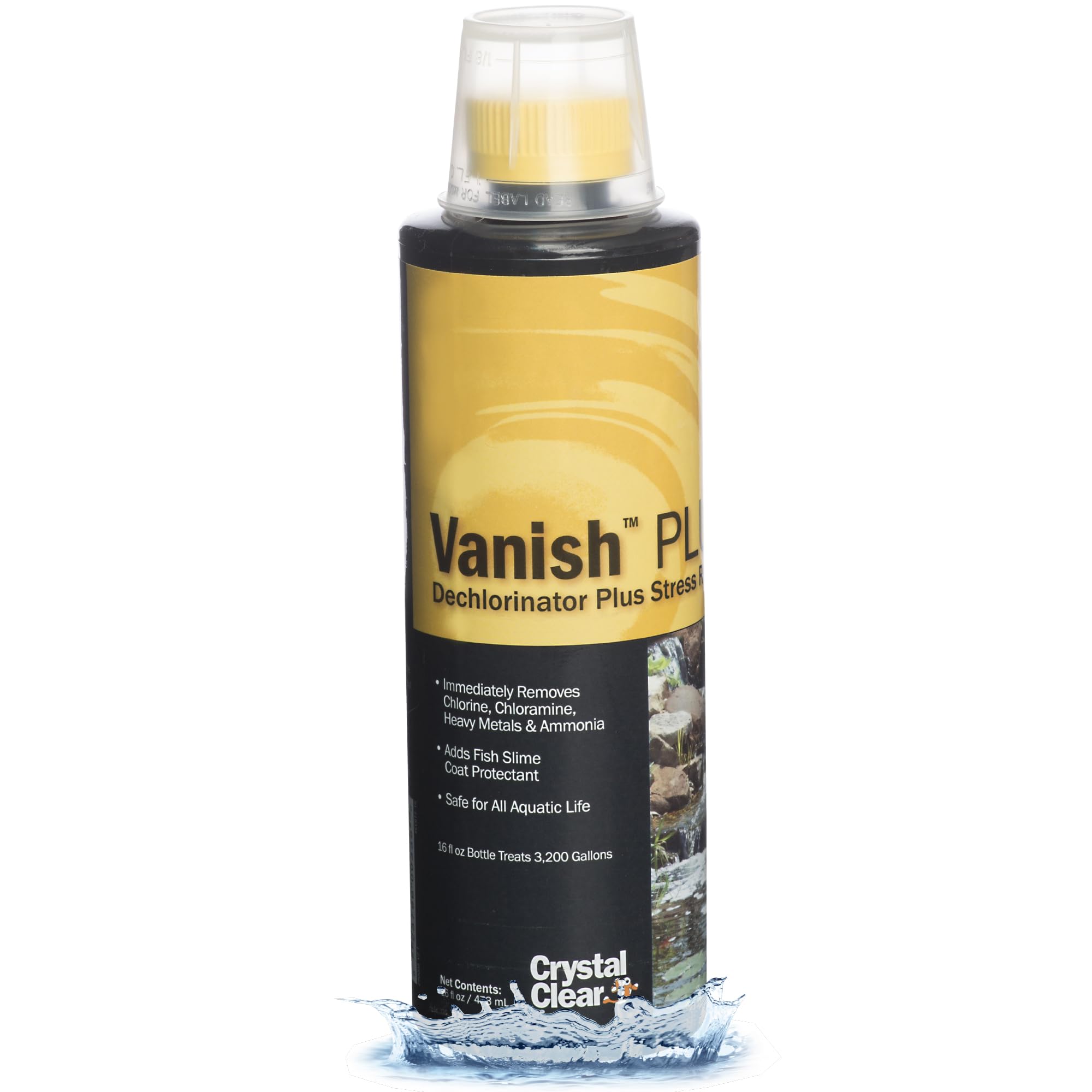 CrystalClear Vanish Dechlorinating Granules - 2 Pound Jar For Pond Water Treatment