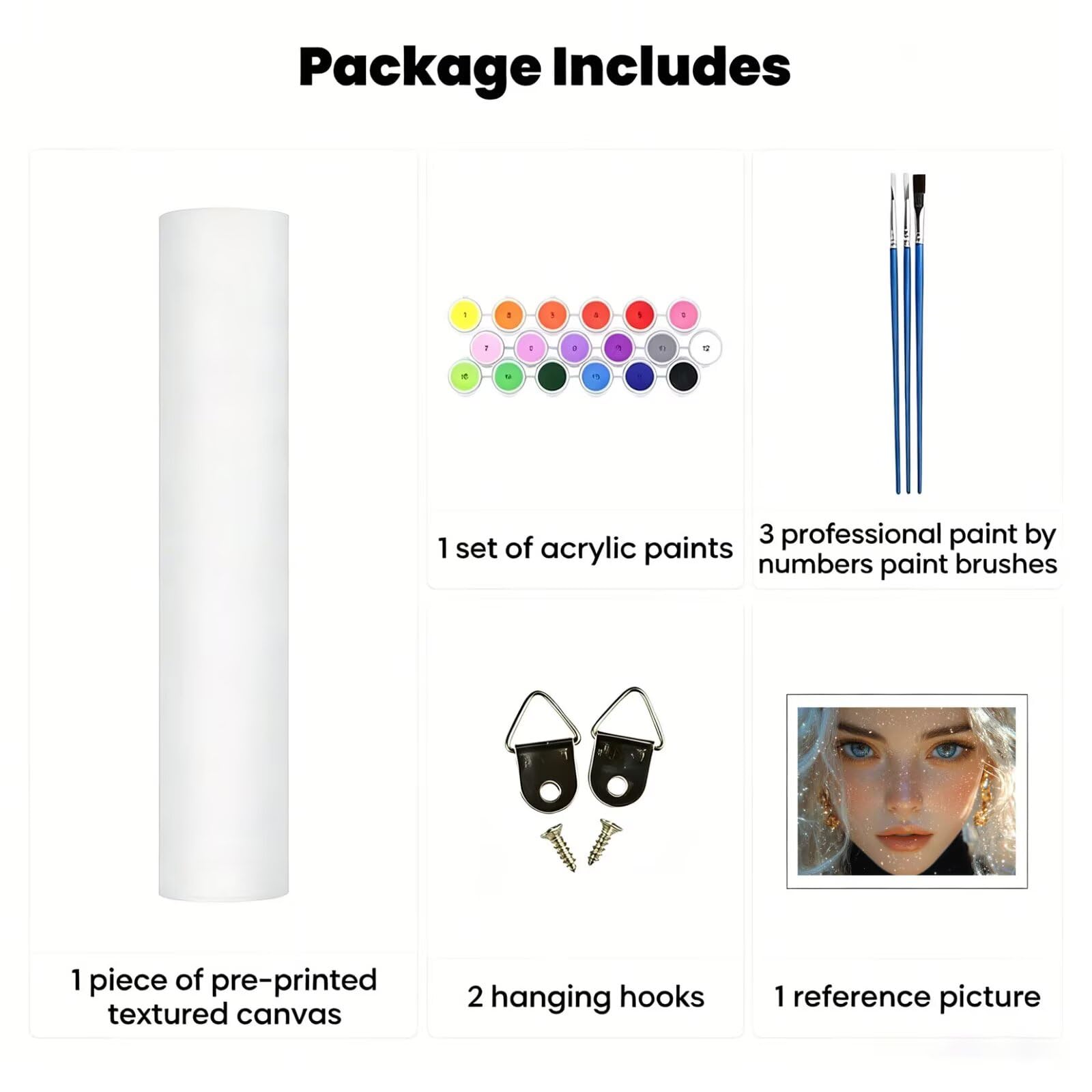 Pintar por Numeros mujer Pinturas Acrilicas anime Pintura por Numeros Adultos DIY Lienzos para Pintar, Pintura Acrilica Manualidades, Decoración para Hogar, Regalos Cumpleaños, 70x90cm Sin Marco q-666