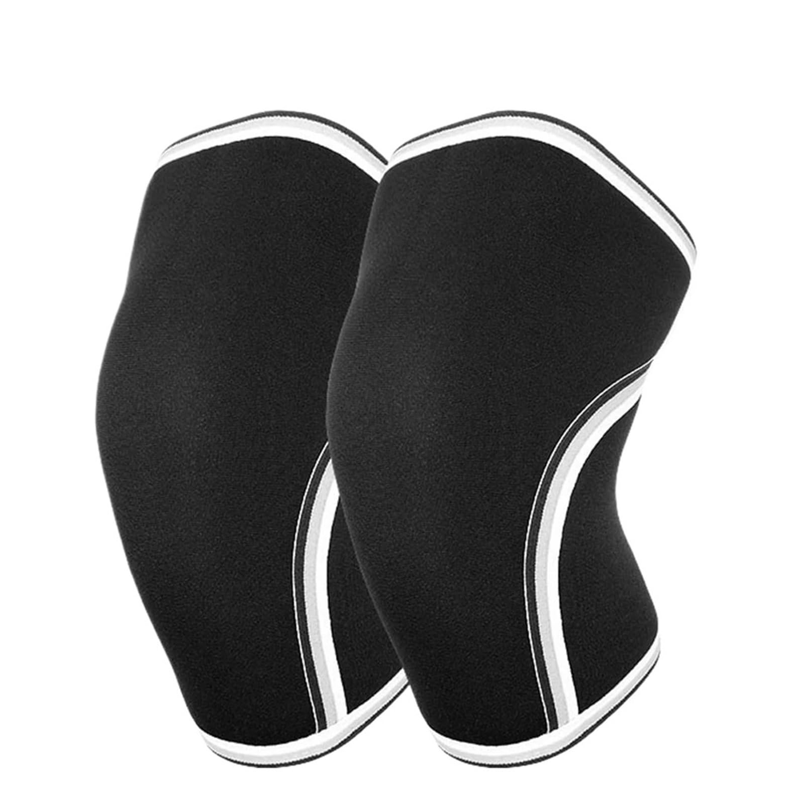 Rodilleras Deportivas Antideslizantes con Soporte y Calentadores para Sentadillas, Fitness, Levantamiento de Pesas y Powerlifting - Manga de 7 mm