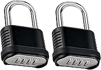 Vista 14 de 4 paquetes de candados de combinación con grillete largo - 105mm Candados de combinación resistentes, candado combinado impermeable para exteriores