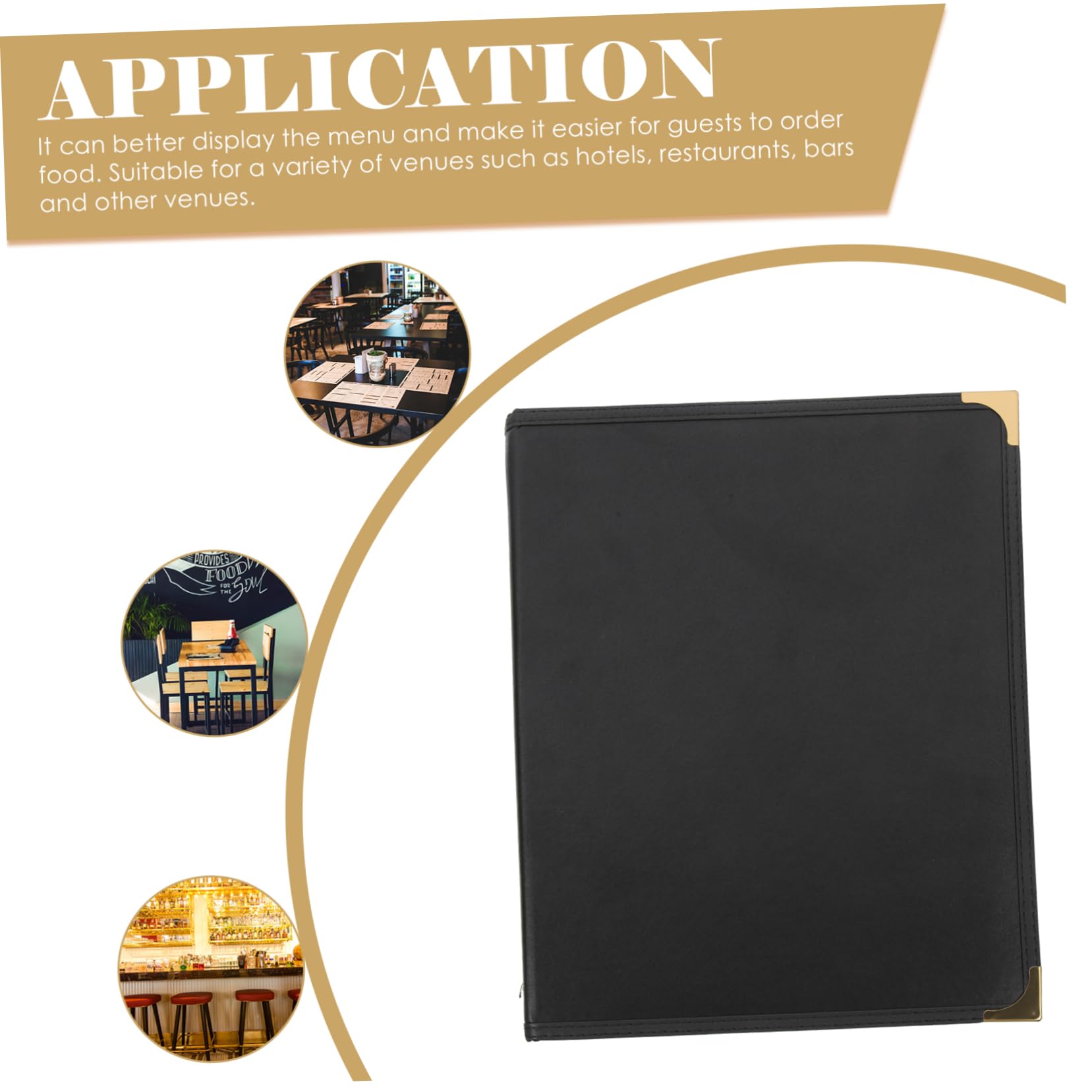 COSMEVIVI Menu Cover Menu Protector Hotel PVC Menu Holder Marked Paper Insert for Menu Life