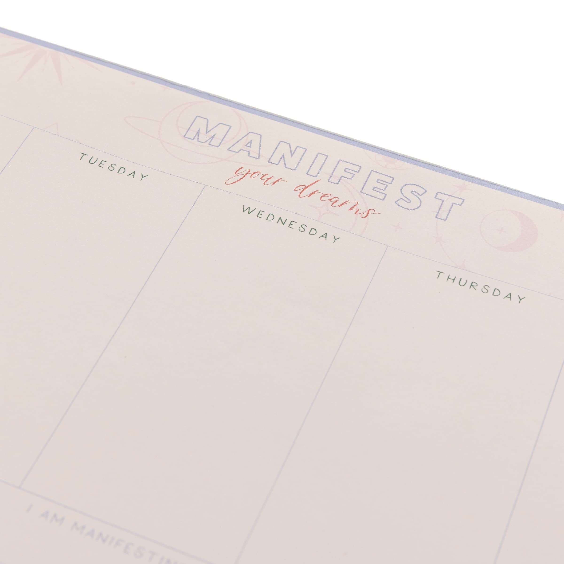 Manifest Weekly Desk Pad - 80 Sheet Productivity Planner For Goals & Task Organization