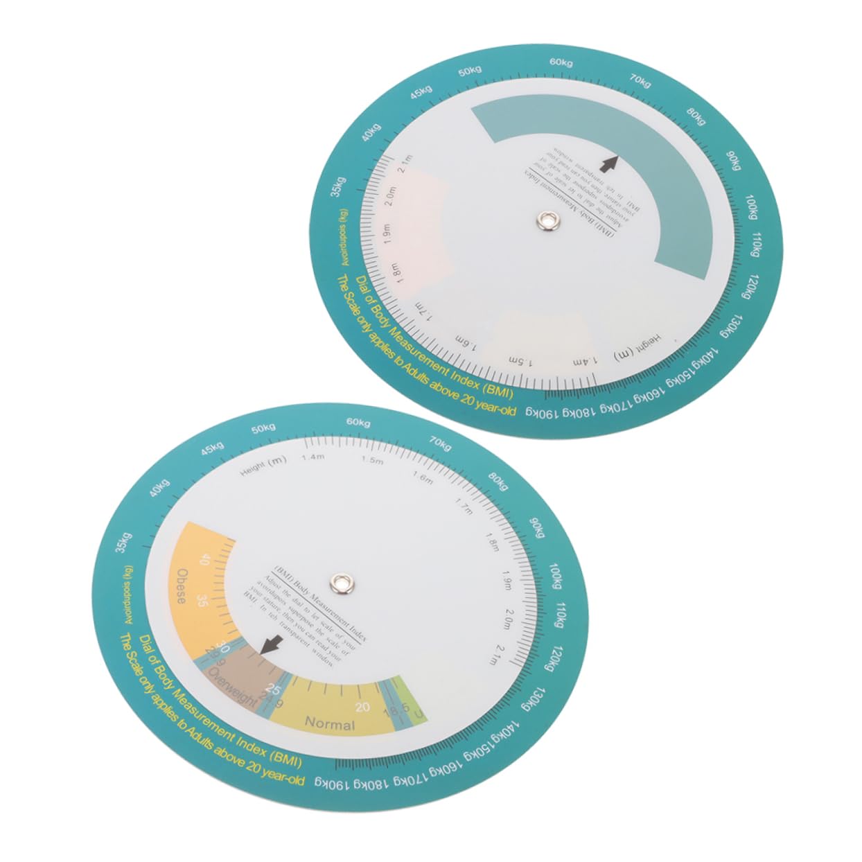 Gatuida 2pcs Accurate Weight Monitoring Tool for Home Gym Reliable Bmi Management Chart Stylish Health Measuring Device for Fitness Enthusiasts