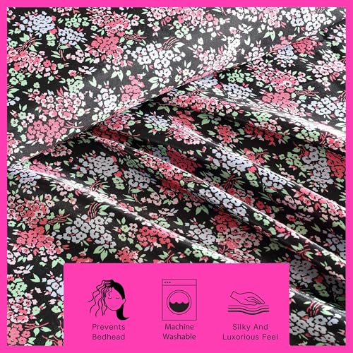 Betsey Johnson - Twin Size Satin Sheet Set with Pillowcase by Betsey Johnson - Used condition - Image 5