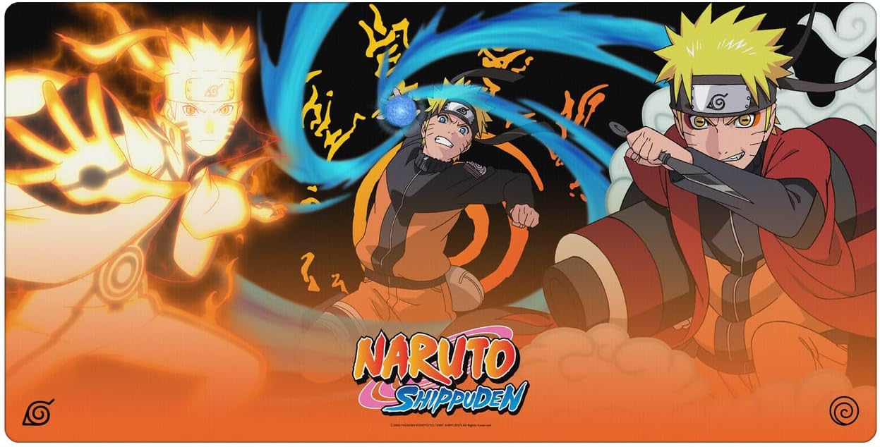 Head Case Designs Officially Licensed Naruto Shippuden Naruto Transformation Graphic Art 23.62 x 11.81 x 0.12 inches (600 x 300 mm) - L Gaming Office Desk PC Keyboard Mouse Mat Pad
