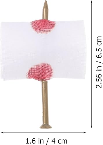 Miniatura 3 de Uñas a través del dedo, 6 piezas, divertido accesorio de broma, dedo falso a través de uñas, broma de miedo, juguete de broma de uñas falsas a