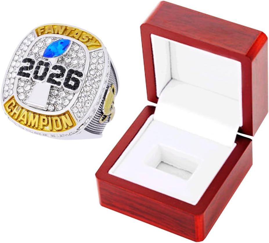2026 Fantasy Football Championship Ring Award Prize Trophy Sports Winner MVP FFL Ring