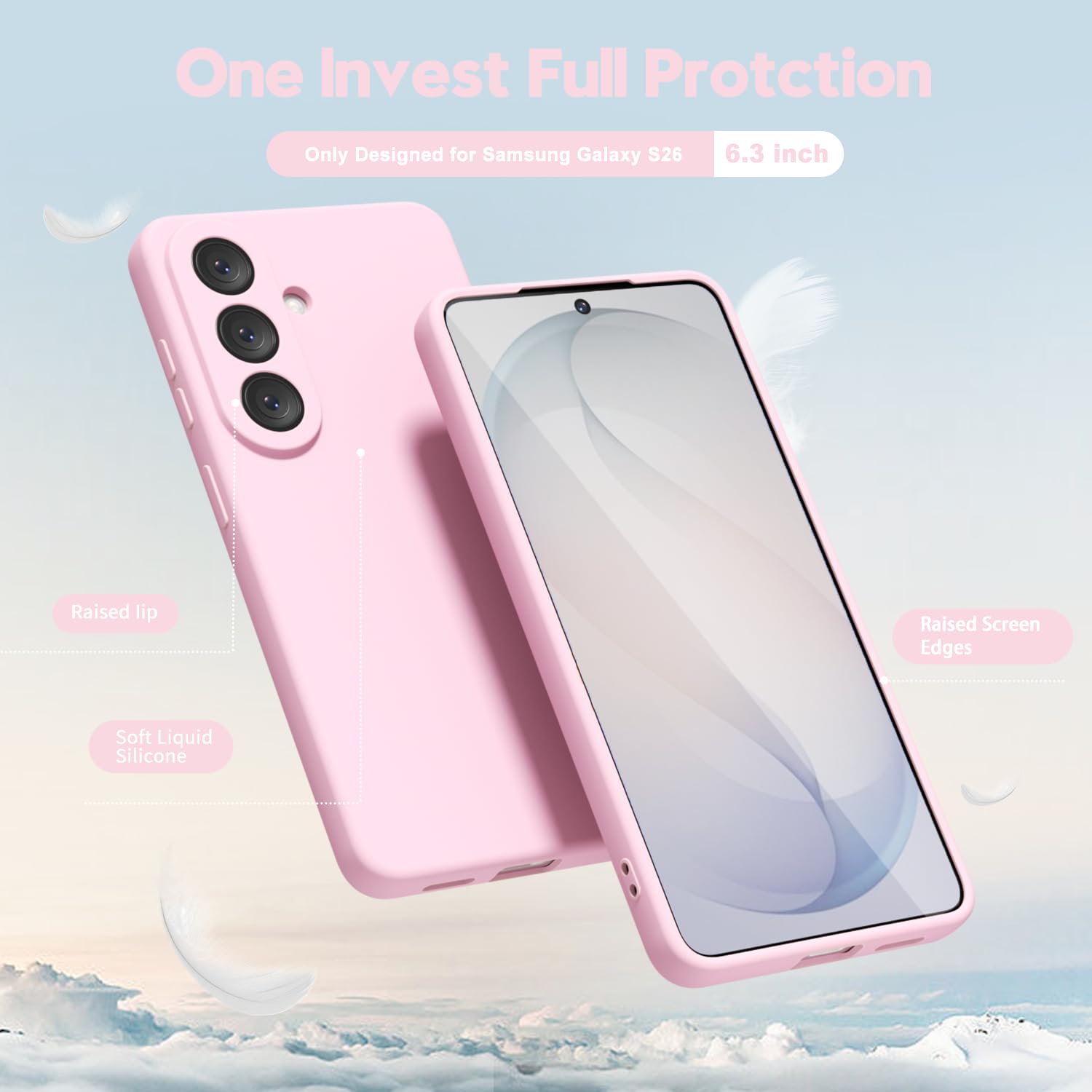 oakxco for Samsung Galaxy S24 Ultra Phone Case Liquid Silicone, Thin Slim Soft Rubber Gel TPU Plain Simple Cover for Women Girl Cute, Matte Solid Color, Brown Khaki Nude — view 327