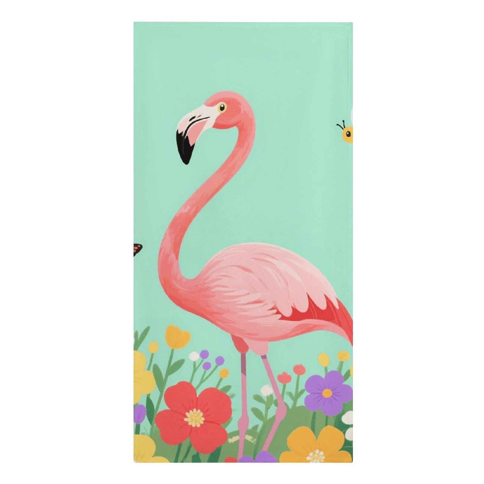 asbwuo Flamingo Beach Towels Extra Large Quick Dry Absorbent