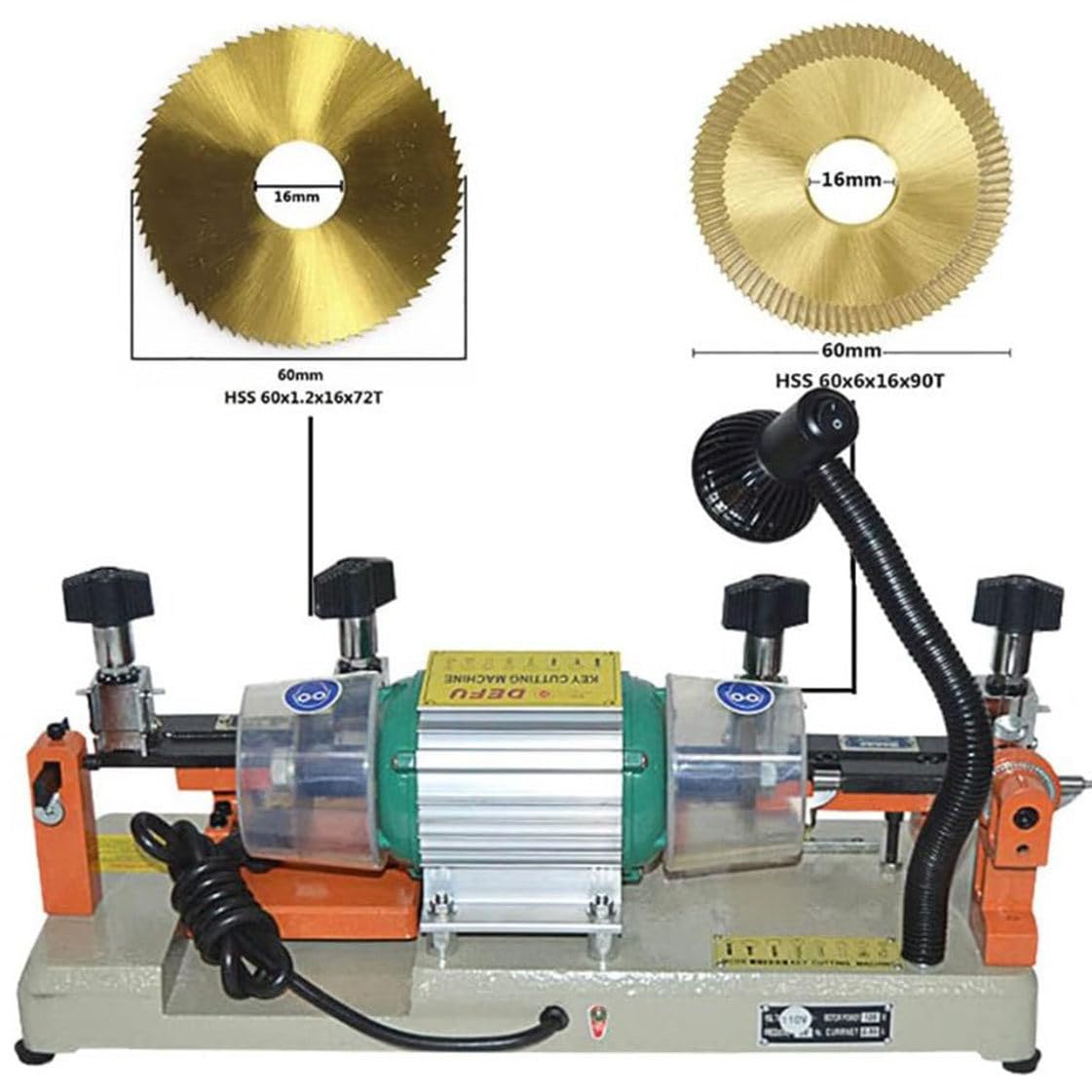 Machine De Découpe De Clés Horizontale (238bs), Machine De Copie De Clés Multifonctionnelle À Double Tête 120 W, Outil De Copie De Clé À Volant, Équipement De Serrurier, pour Équipement
