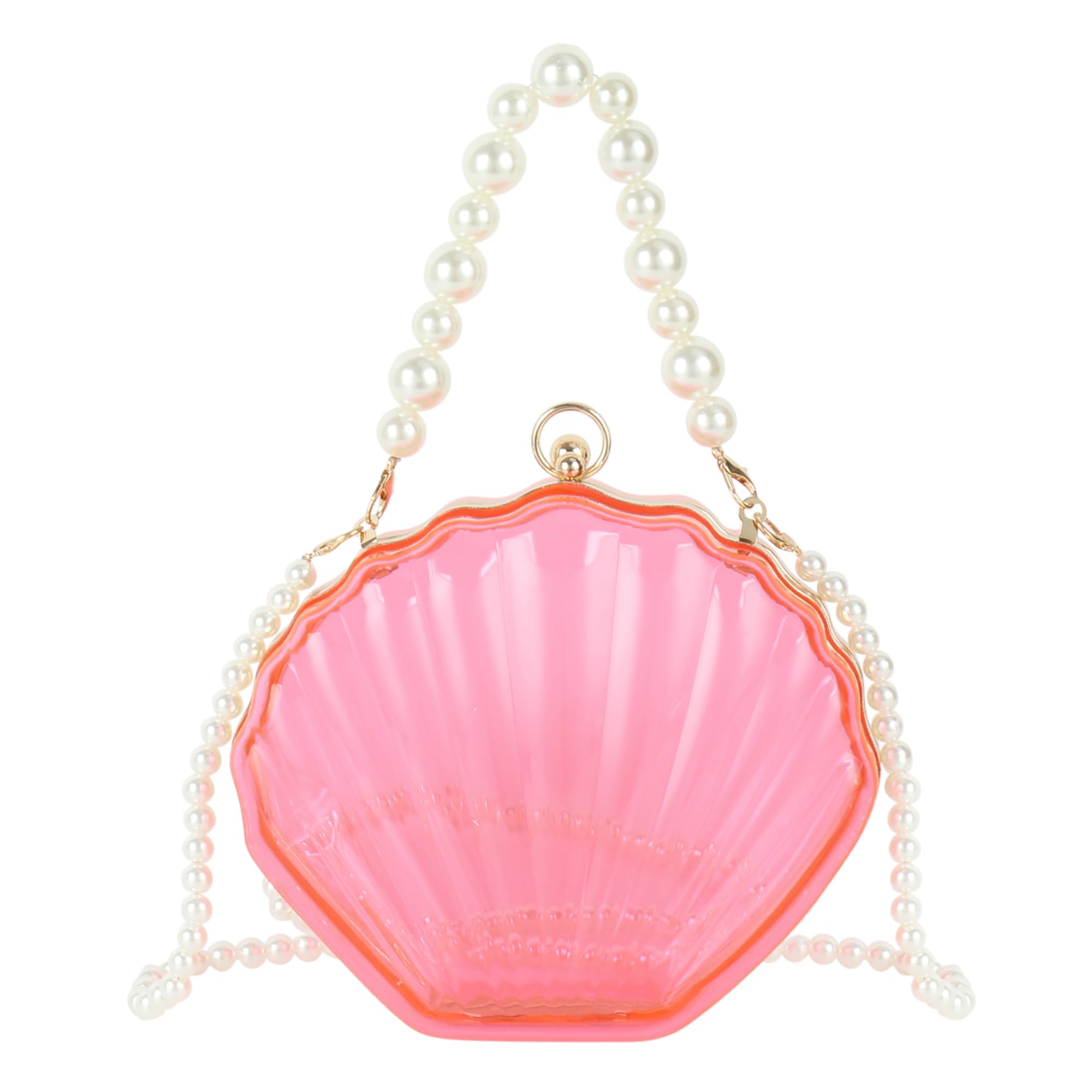Women Seashell Evening Bag Purse Mermaid Chain Strap Clutch Handbag Shoulder Bag