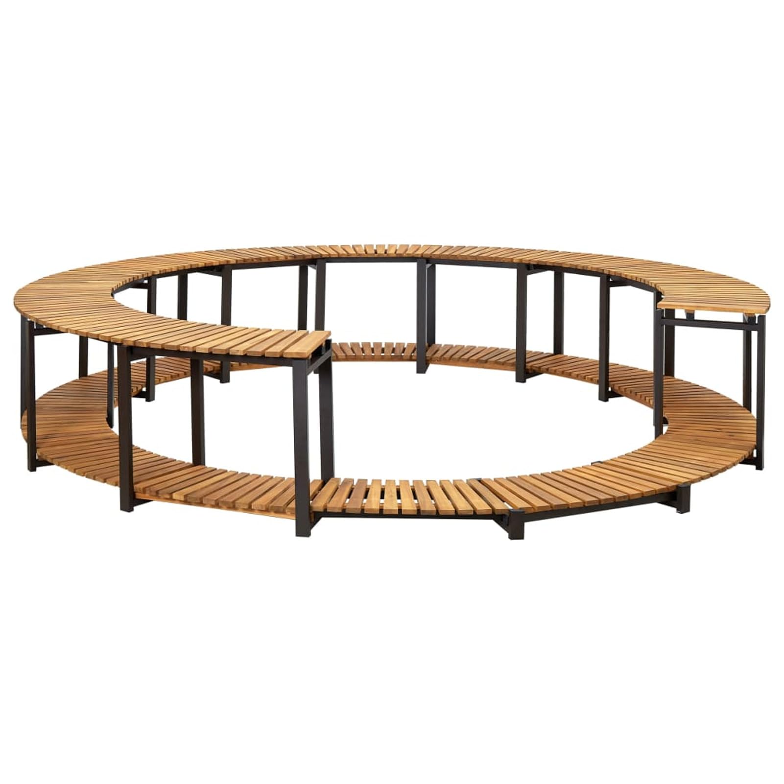 ShGaxin Krawędź wanny z hydromasażem z litego drewna akacjowego 273x53 cm, Yacuzzi na zewnątrz nadmuchiwane części zamienne, krawędź wanny z hydromasażem SPA